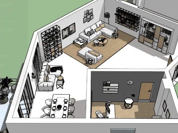 example of 3D interior design