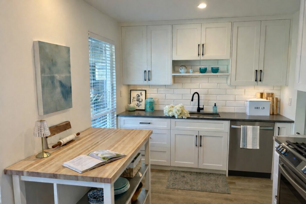 kitchen after interior design and renovation